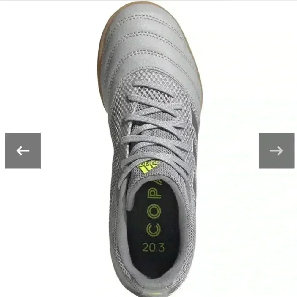 Adidas Copa 20.3 In Sala J Indoor Soccer Flag Football Size 5 kids Gray‎ Futbol